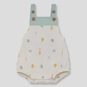 Peto Bebé Estampado Animales Verde 1-24 Meses – Street Monkey Verano