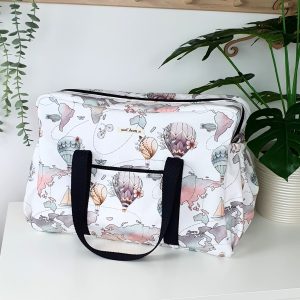 Bolso hospital/viaje colección “Globo por el mundo”